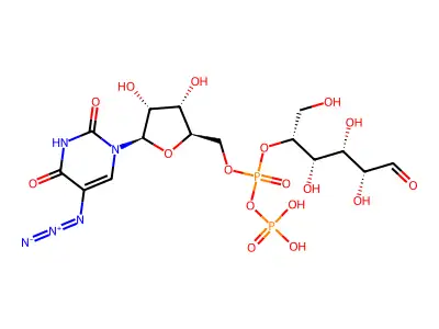 5-Azidouridine 5'-diphosphoglucose structure