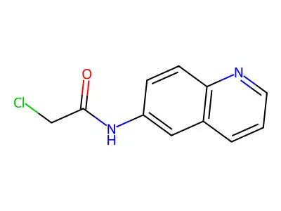 2-chloro-N-(quinolin-6-yl)acetamide structure