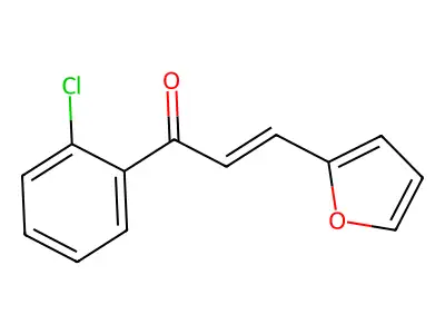 1-(2-Chlorophenyl)-3-(2-furyl)prop-2-en-1-one structure