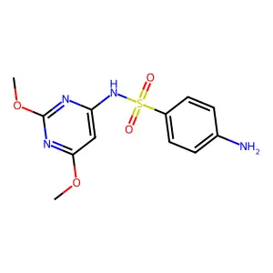 磺胺二甲氧嘧啶 structure