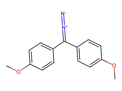 Bis(4-methoxyphenyl)diazomethane structure