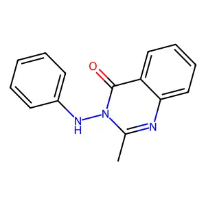 2-Methyl-3-(phenylamino)-4(3H)-quinazolinone structure