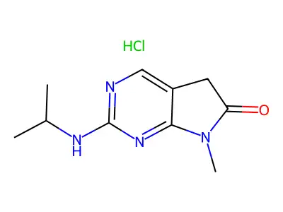 2-Isopropylamino-7-methyl-5,7-dihydro-6H-pyrrolo(2,3-d)pyrimidin-6-one hydrochloride structure