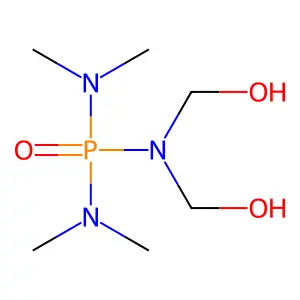 Phosphoric triamide, N,N-bis(hydroxymethyl)-N',N',N'',N''-tetramethyl- structure