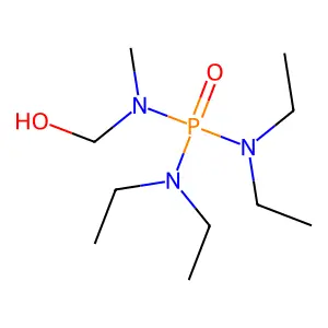 Phosphoric triamide, N,N,N',N'-tetraethyl-N''-(hydroxymethyl)-N''-methyl- structure