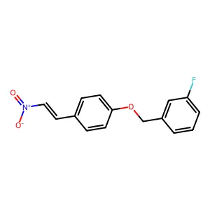 (E)-1-(3-Fluorobenzyloxy)-4-(2-nitrovinyl)benzene structure