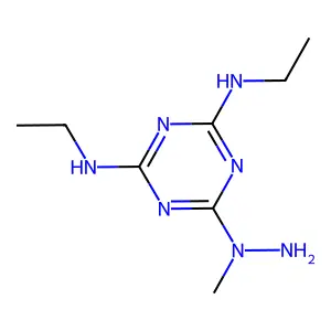 6-[amino(methyl)amino]-N2,N4-diethyl-1,3,5-triazine-2,4-diamine structure