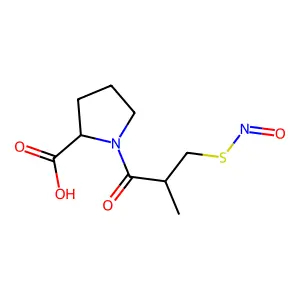 1-(2-甲基-3-亚硝基硫基丙酰)吡咯烷-2-羧酸 structure