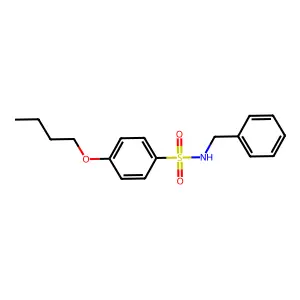 N-benzyl-4-butoxybenzenesulfonamide structure