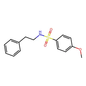 4-甲氧基-N-苯乙基苯磺酰胺 structure