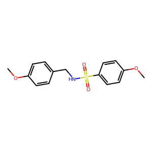 4-methoxy-N-(4-methoxybenzyl)benzenesulfonamide structure