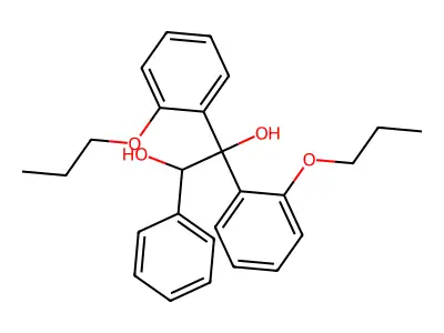 1,2-Ethanediol, 1,1-bis(2-propoxyphenyl)-2-phenyl- structure