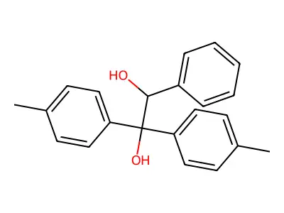 1,2-Ethanediol, 1,1-bis(4-methylphenyl)-2-phenyl- structure