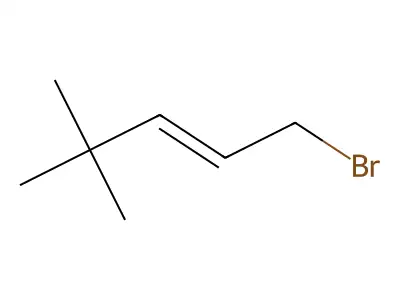 1-Bromo-4,4-dimethylpent-2-ene structure