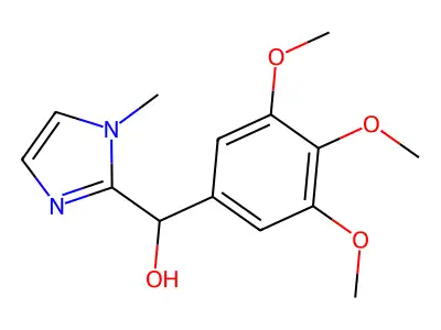 (1-methyl-1H-imidazol-2-yl)(3,4,5-trimethoxyphenyl)methanol structure