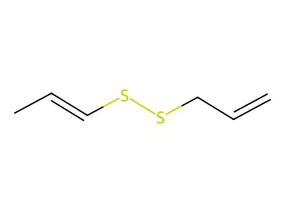 (E)-1-Propenyl 2-propenyl disulfide structure