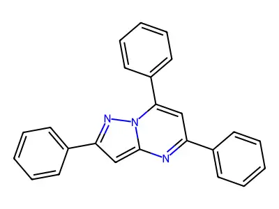 2,5,7-Triphenylpyrazolo[1,5-a]pyrimidine structure