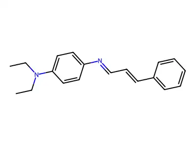 N-肉桂亚基-N,N-二乙基-1,4-苯二胺 structure