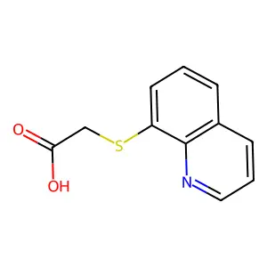 2-(8-Quinolinylthio)acetic acid structure