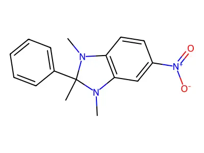 1,2,3-Trimethyl-5-nitro-2-phenylbenzimidazole structure