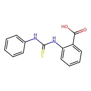 2-(phenylcarbamothioylamino)benzoic acid structure