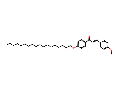trans-4-Methoxy-4'-(octadecyloxy)chalcone structure
