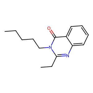 4-Quinazolone, 2-ethyl-3-pentyl structure