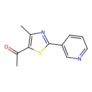1-(4-methyl-2-(pyridin-3-yl)thiazol-5-yl)ethanone structure