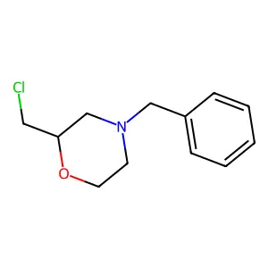 (2S)-2-(Chloromethyl)-4-(phenylmethyl)morpholine structure