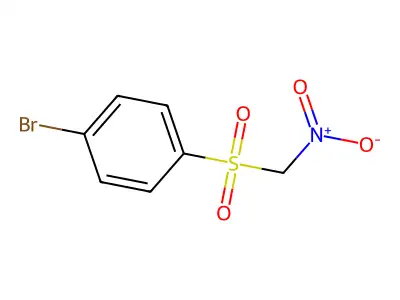 ((4-Bromophenyl)sulfonyl)nitromethane structure