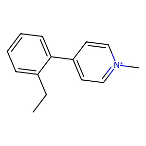 Pyridin-1-ium, 4-(2-ethylphenyl)-1-methyl- structure