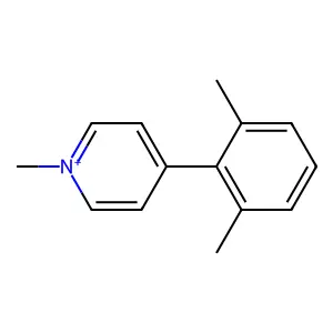 4-(2,6-Dimethylphenyl)-1-methylpyridin-1-ium structure