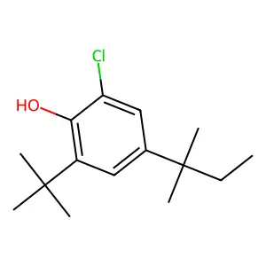 2-tert-Butyl-6-chloro-4-(2-methyl-2-butyl)phenol structure