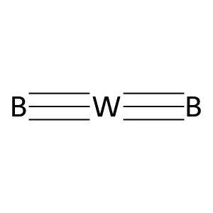 五硼化二鎢 structure