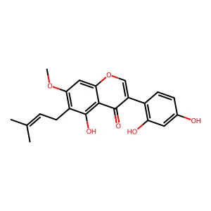 7-O-甲基羽扇豆异黄酮 structure