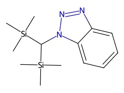 1-[Bis(trimethylsilyl)methyl]-1H-1,2,3-benzotriazole structure