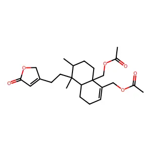 Paniculadiol diacetate structure