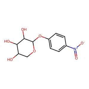 4-nitrophenyl alpha-L-arabinopyranoside structure