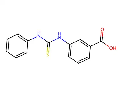 3-[(Phenylcarbamothioyl)amino]benzoic acid structure