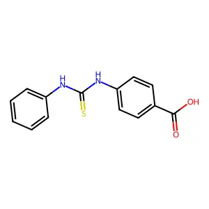 Benzoic acid, 4-(((phenylamino)thioxomethyl)amino)- structure