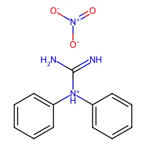 1,1-二苯基胍硝酸盐 structure