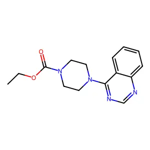 Ethyl 4-(quinazolin-4-yl)piperazine-1-carboxylate structure