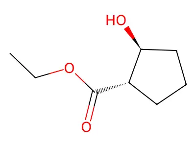 rel-Ethyl (1R,2S)-2-hydroxycyclopentanecarboxylate structure