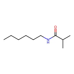 N-己基-2-甲基丙酰胺 structure