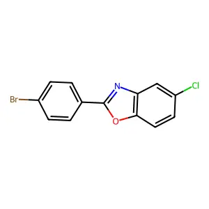 2-(4-Bromophenyl)-5-chloro-1,3-benzoxazole structure