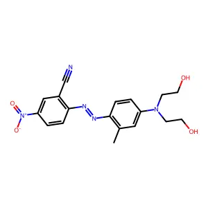 2-((4-(Bis(2-hydroxyethyl)amino)-o-tolyl)azo)-5-nitrobenzonitrile structure