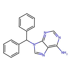 9-Benzhydryladenine structure