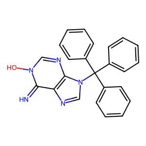 9-三苯甲基腺嘌呤1-氧化物 structure