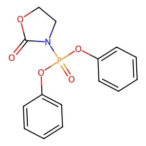 Phosphonic acid, (2-oxo-3-oxazolidinyl)-, diphenyl ester structure
