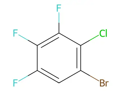 1-Bromo-2-chloro-3,4,5-trifluorobenzene structure